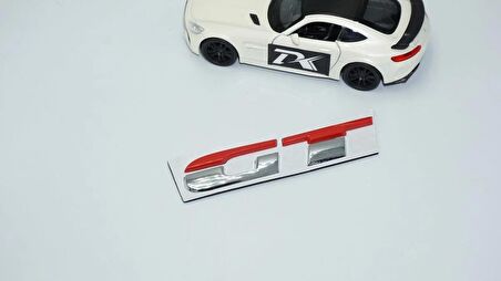 DK Tuning GT Bagaj Krom Kırmızı ABS 3M 3D Bagaj Yazı Logo