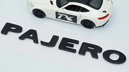 DK Tuning Pajero Siyah ABS 3M Bagaj Yazı Logo Mitsubishi İle Uyumlu