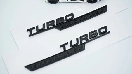DK Tuning Benz Turbo Electrified Çamurluk Yanı Siyah Logo Amblem