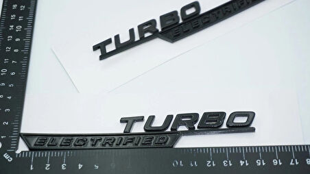 DK Tuning Benz Turbo Electrified Çamurluk Yanı Siyah Logo Amblem