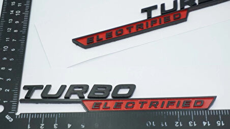 DK Tuning Benz Turbo Electrified Çamurluk Yanı Kırmızı Logo Amblem