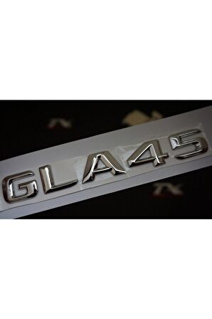 Gla45 Bagaj Krom Metal 3m 3d Yazı Logo