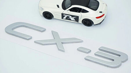 DK Tuning Mazda CX-3 Yeni Nesil Gri ABS 3M Bagaj Yazı Logo