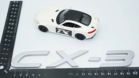 DK Tuning Mazda CX-3 Yeni Nesil Gri ABS 3M Bagaj Yazı Logo