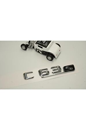 C 63s Bagaj Krom Metal 3m 3d Yazı Logo