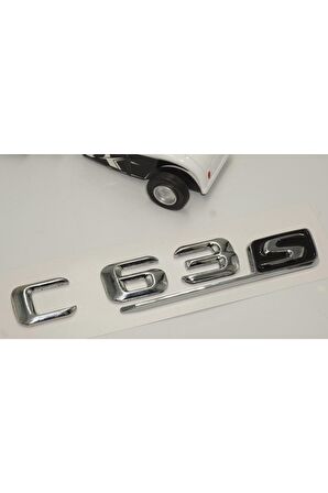 C 63s Bagaj Krom Metal 3m 3d Yazı Logo