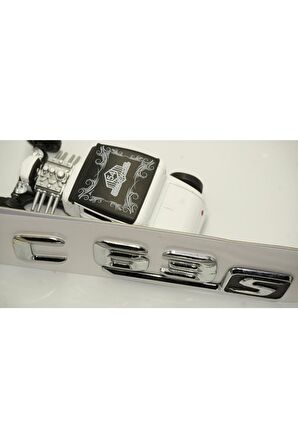 C 63s Bagaj Krom Metal 3m 3d Yazı Logo