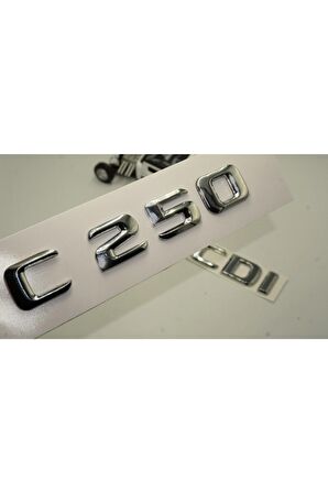 Benz C 250 Cdi Bagaj Krom Metal 3m 3d Yazı Logo
