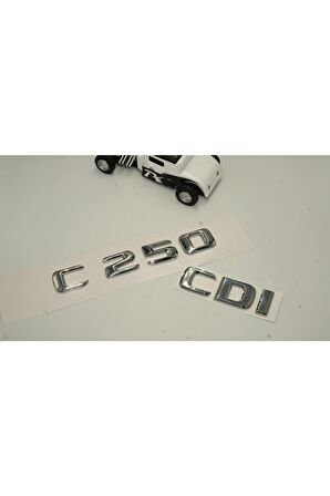 Benz C 250 Cdi Bagaj Krom Metal 3m 3d Yazı Logo