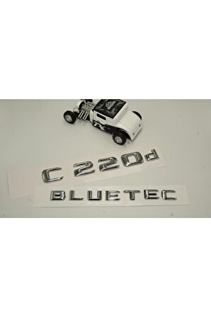 Benz C 220d Bluetec Bagaj Krom Metal 3m 3d Yazı Logo