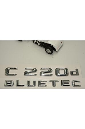 Benz C 220d Bluetec Bagaj Krom Metal 3m 3d Yazı Logo