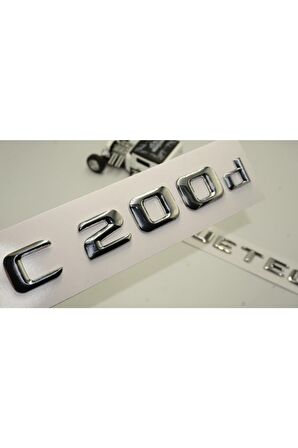Benz C 200d Bluetec Bagaj Krom Metal 3m 3d Yazı Logo