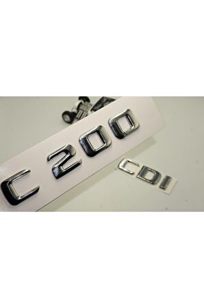 Benz C 200 Cdi Bagaj Krom Metal 3m 3d Yazı Logo