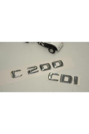 Benz C 200 Cdi Bagaj Krom Metal 3m 3d Yazı Logo