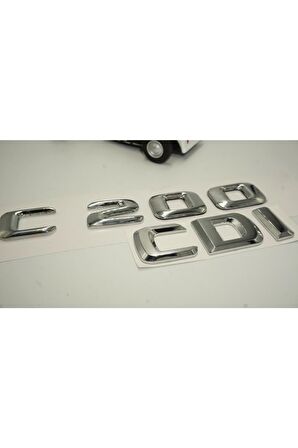 Benz C 200 Cdi Bagaj Krom Metal 3m 3d Yazı Logo