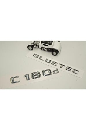 Benz C 180d Bluetec Bagaj Krom Metal 3m 3d Yazı Logo