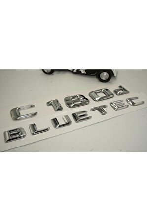 Benz C 180d Bluetec Bagaj Krom Metal 3m 3d Yazı Logo