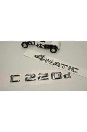 Benz C 220d 4matic Bagaj Krom Metal 3m 3d Yazı Logo