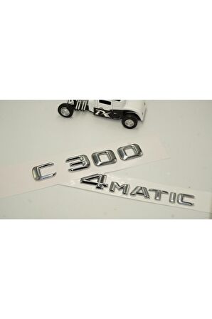Benz C 300 4matic Bagaj Krom Metal 3m 3d Yazı Logo