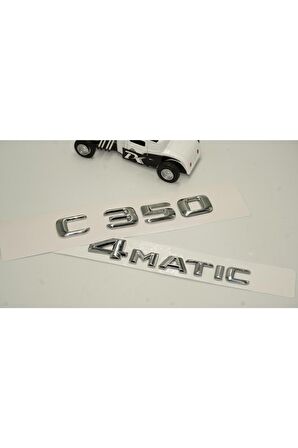 Benz C 350 4matic Bagaj Krom Metal 3m 3d Yazı Logo