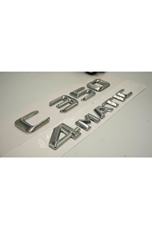 Benz C 350 4matic Bagaj Krom Metal 3m 3d Yazı Logo