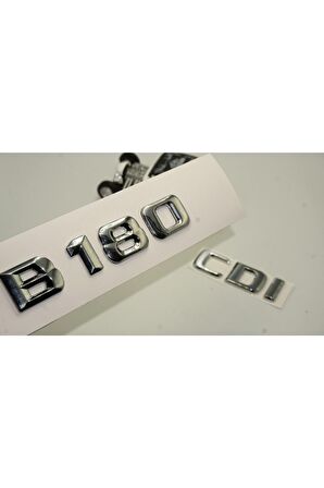 Benz B 180 Cdi Bagaj Krom Metal 3m 3d Yazı Logo