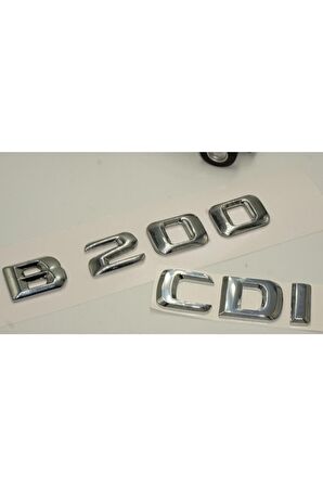 Benz B 200 Cdi Bagaj Krom Metal 3m 3d Yazı Logo