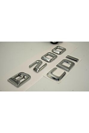 Benz B 200 Cdi Bagaj Krom Metal 3m 3d Yazı Logo