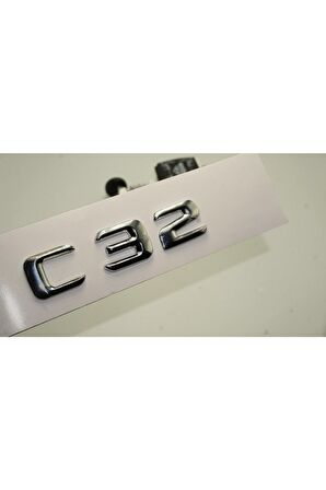Benz C32 Bagaj Krom Metal 3m 3d Yazı Logo