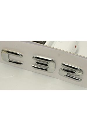 Benz C32 Bagaj Krom Metal 3m 3d Yazı Logo