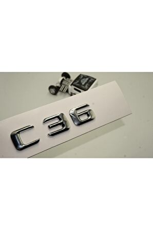 Benz C36 Bagaj Krom Metal 3m 3d Yazı Logo