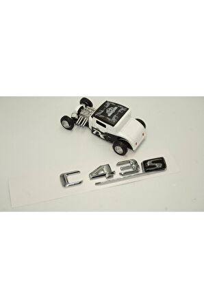 Benz C 43s Bagaj Krom Metal 3m 3d Yazı Logo