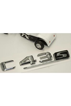 Benz C 43s Bagaj Krom Metal 3m 3d Yazı Logo