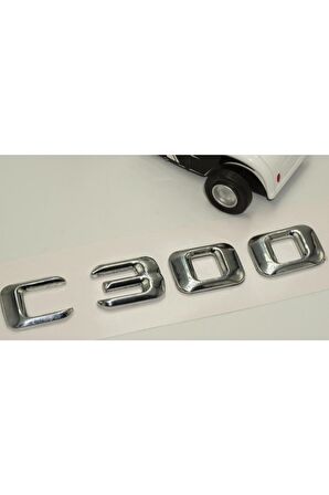 Benz C 300 Bagaj Krom Metal 3m 3d Yazı Logo