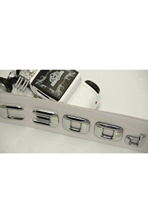 Benz C 300d Bagaj Krom Metal 3m 3d Yazı Logo