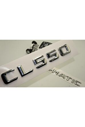 Benz Cl 550 4matic Bagaj Krom Metal 3m 3d Yazı Logo