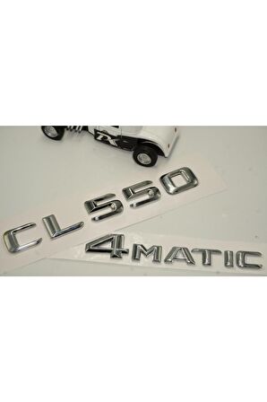 Benz Cl 550 4matic Bagaj Krom Metal 3m 3d Yazı Logo