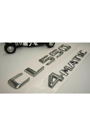 Benz Cl 550 4matic Bagaj Krom Metal 3m 3d Yazı Logo