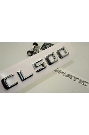 Benz Cl 500 4matic Bagaj Krom Metal 3m 3d Yazı Logo