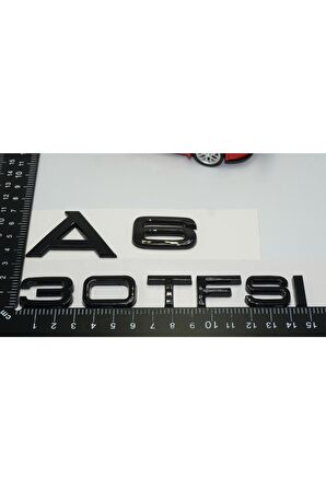 Audi A6 30 Tfsi Parlak Siyah Abs 3m 3d Bagaj Yazı Logo Orjinal Ürün