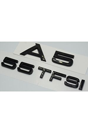 Audi A5 55 Tfsi Parlak Siyah Abs 3m 3d Bagaj Yazı Logo Orjinal Ürün