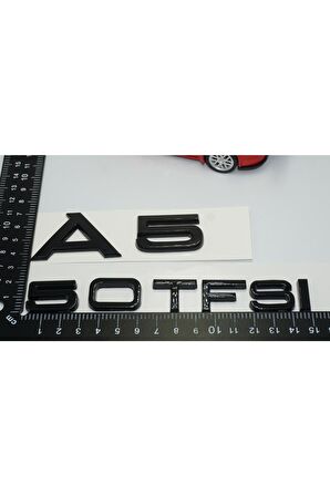 Audi A5 50 Tfsi Parlak Siyah Abs 3m 3d Bagaj Yazı Logo Orjinal Ürün