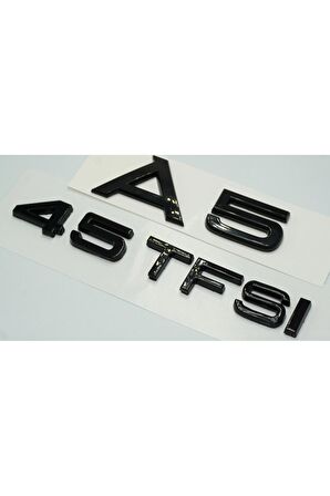 Audi A5 45 TFSi Parlak Siyah ABS 3M 3D Bagaj Yazı Logo Ürün