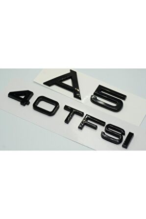 Audi A5 40 Tfsi Parlak Siyah Abs 3m 3d Bagaj Yazı Logo Orjinal Ürün