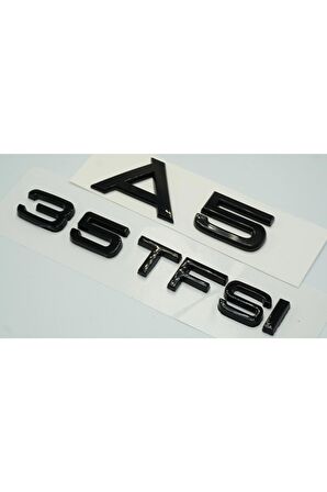 Audi A5 35 Tfsi Parlak Siyah Abs 3m 3d Bagaj Yazı Logo Orjinal Ürün