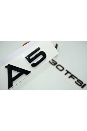 Audi A5 30 Tfsi Parlak Siyah Abs 3m 3d Bagaj Yazı Logo Orjinal Ürün