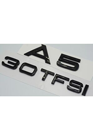 Audi A5 30 Tfsi Parlak Siyah Abs 3m 3d Bagaj Yazı Logo Orjinal Ürün
