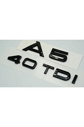 Audi A5 40 Tdi Parlak Siyah Abs 3m 3d Bagaj Yazı Logo Orjinal Ürün