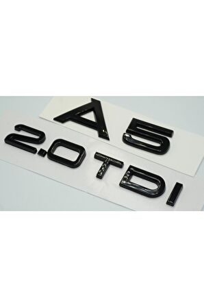 Audi A5 2.0 Tdi Parlak Siyah Abs 3m 3d Bagaj Yazı Logo Orjinal Ürün