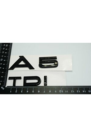 Audi A5 Tdi Parlak Siyah Abs 3m 3d Bagaj Yazı Logo Orjinal Ürün